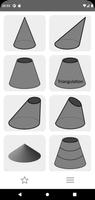 Flat pattern cone پوسٹر