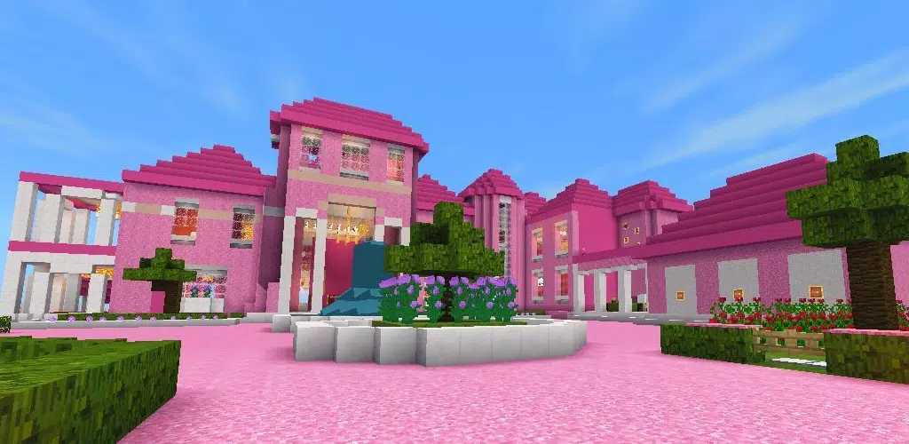 COMO FAZER CASA NO MINECRAFT MODERNA ROSA 