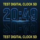 Test Digital Clock SD Zeichen