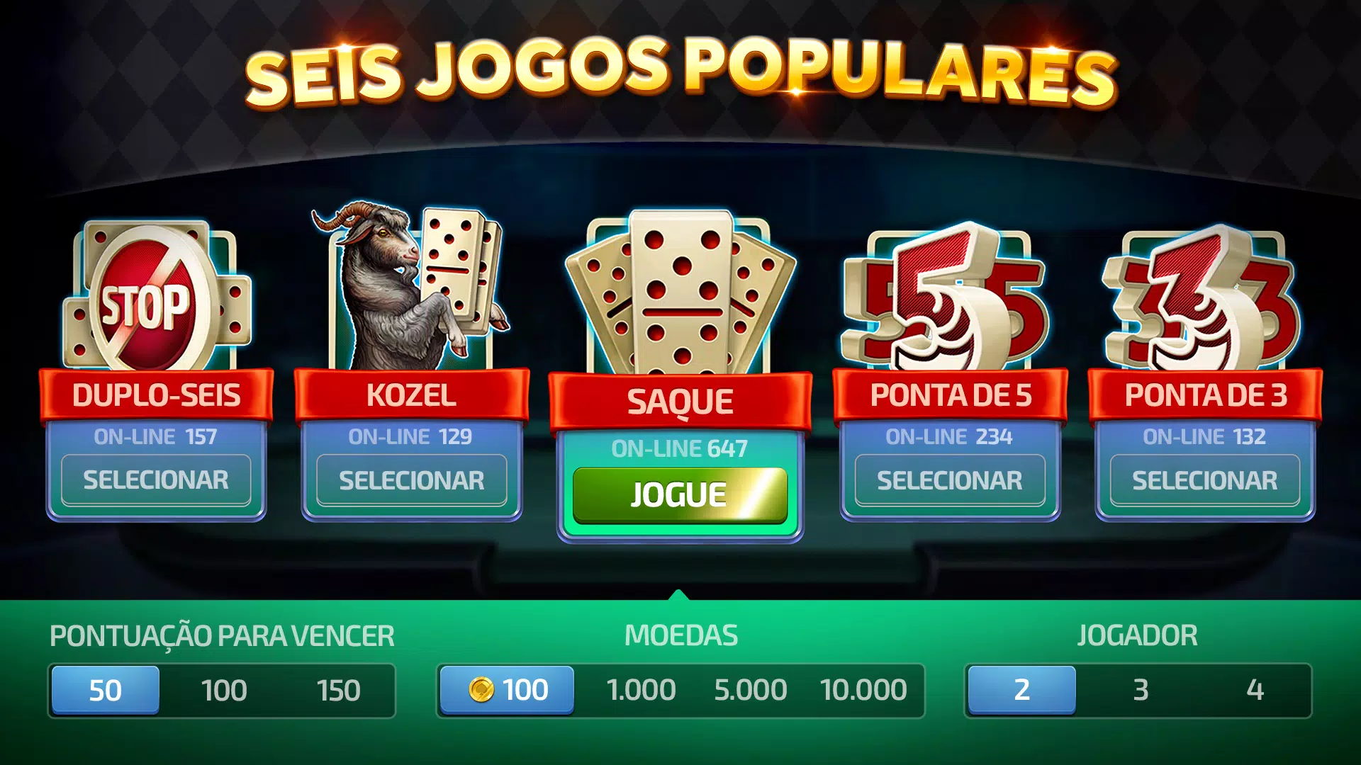 Jogos de Tabuleiro Online - Dominó, Xadrez, Damas - 适用于Android的APK下载