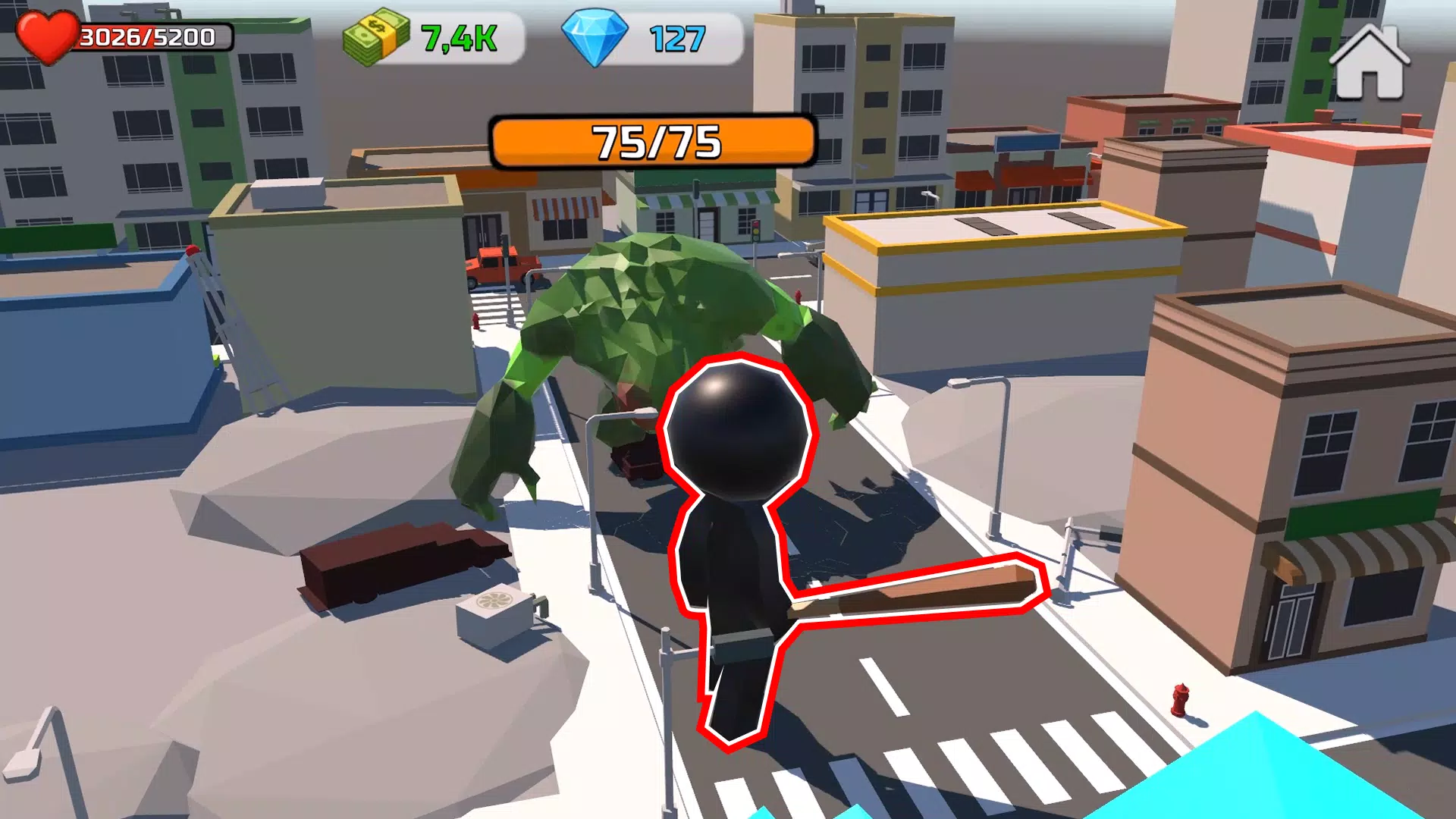 Stickman Monster Battle 3D