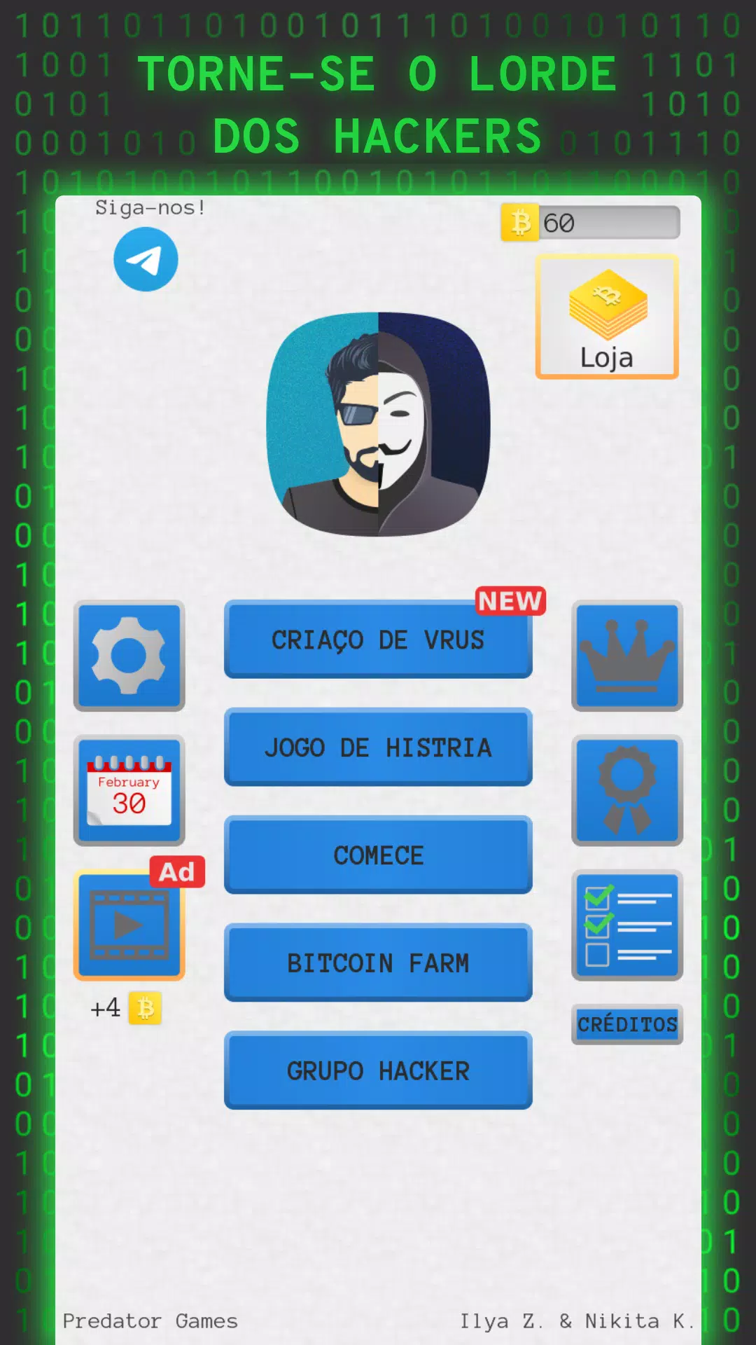 Tela de hacker, simulator (simulador de hacker)