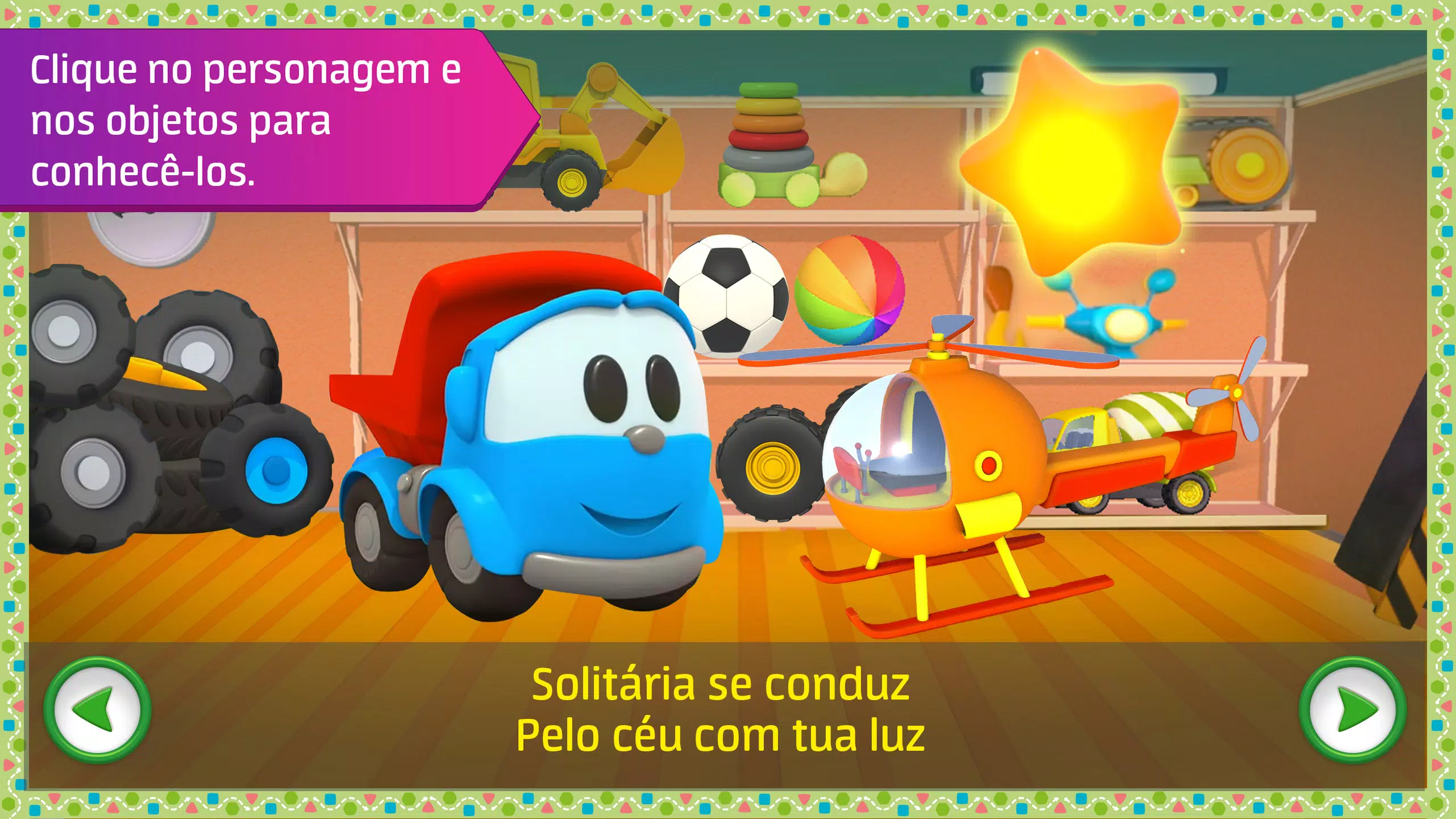 Léo o caminhão curioso. Uma casa nova! Desenhos animados. 