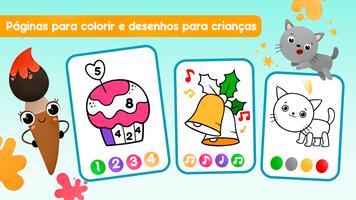 Pintar colorir crianças Jogos Cartaz