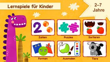 Kinderspiele für Kinder. Dinos Plakat