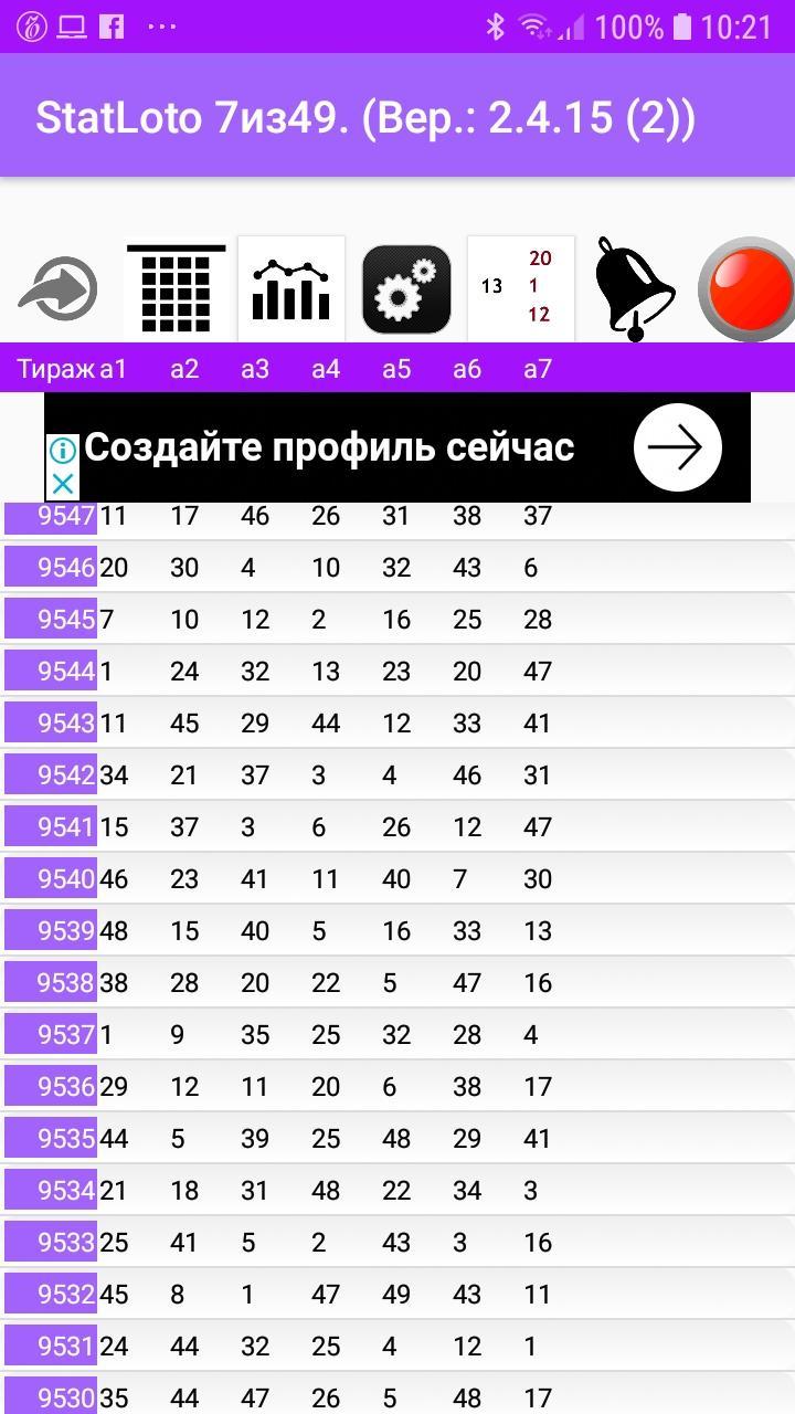 столото часто выпадаемые числа 7 из 49 столото часто выпадаемые числа 7 из 49