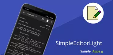 Text editor SimpleEditorLight