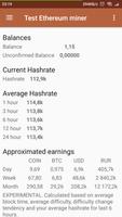 Nanopool Monitoring App Ethereum (ETH) Screenshot 1