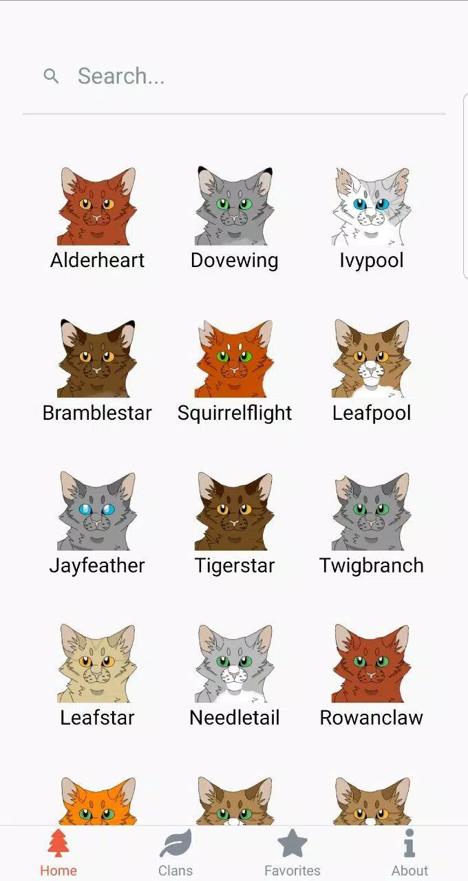 Characters - Warrior cats