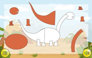 Dino  Çocuklar İçin Jigsaw Ekran Görüntüsü 3