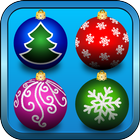 Christmas tree toys icon