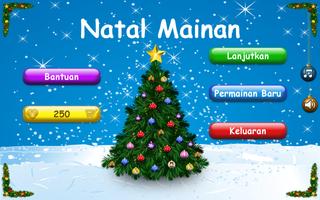 Natal mainan puzzle permainan poster