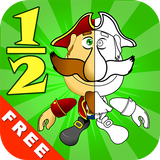 Fractions. Smart Pirates. Free icon