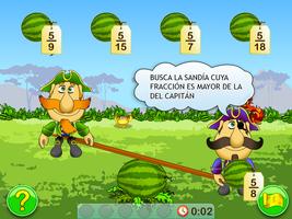 Fractions. Smart Pirates. Free captura de pantalla 1