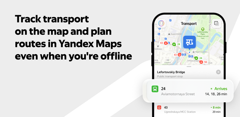 Yandex Maps and Navigator banner