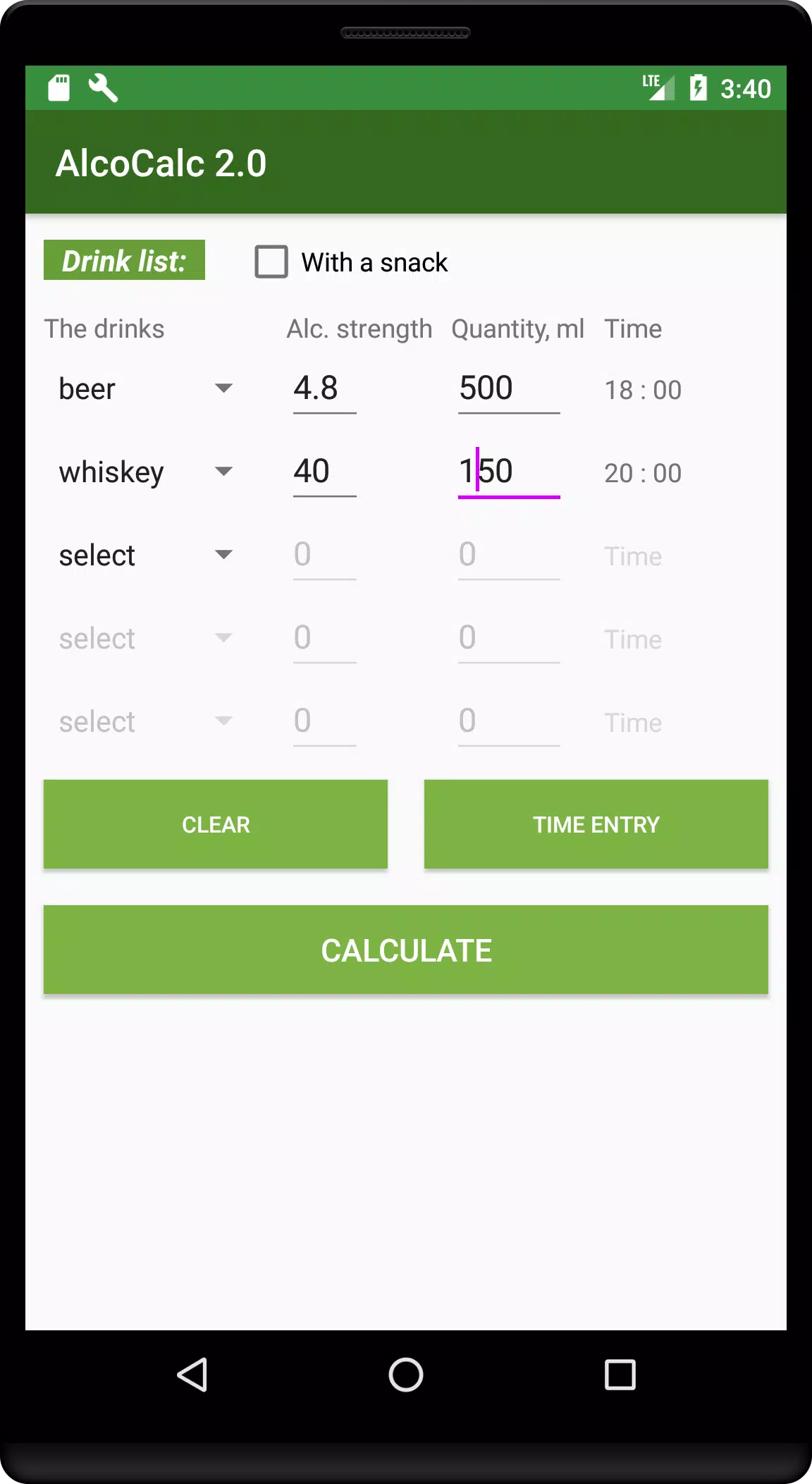 Breathalyzer test (alcohol calculator) AlcoCalc APK for Android Download