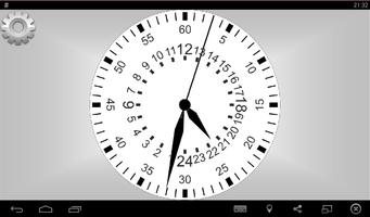 Clock24Нour white syot layar 1