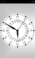 Clock24white постер