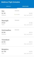 1 Schermata Maldives Flight Schedule