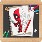 Learn To Draw Chibi Cute Superheroes Step by Step ikon