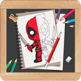 Learn To Draw Chibi Cute Superheroes Step by Step icône