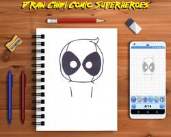 Learn To Draw Chibi Cute Superheroes Step by Step скриншот 2
