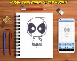 Learn To Draw Chibi Cute Superheroes Step by Step syot layar 3