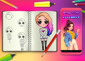 Learn to Draw Cute Chibi Celebrities Step by Step ポスター