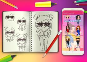 Learn to Draw Cute Chibi Celebrities Step by Step ảnh chụp màn hình 1