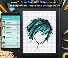 Hairstyle Tutorials: Draw Beautiful Hairstyles Poster