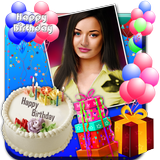 Birthday Photo Frame Maker App simgesi