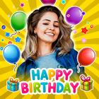 Birthday Photo Frame Maker App آئیکن