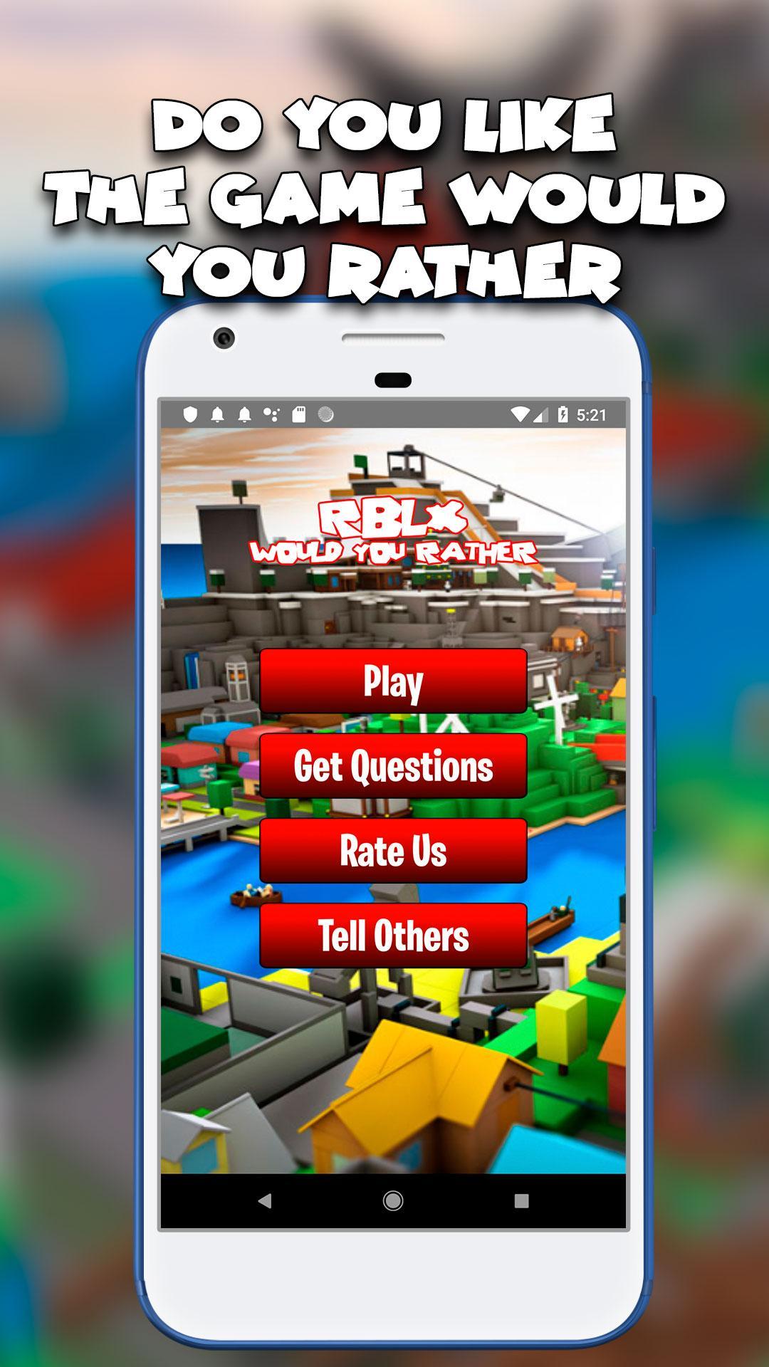 Game Would You Rather Roblox For Android Apk Download
