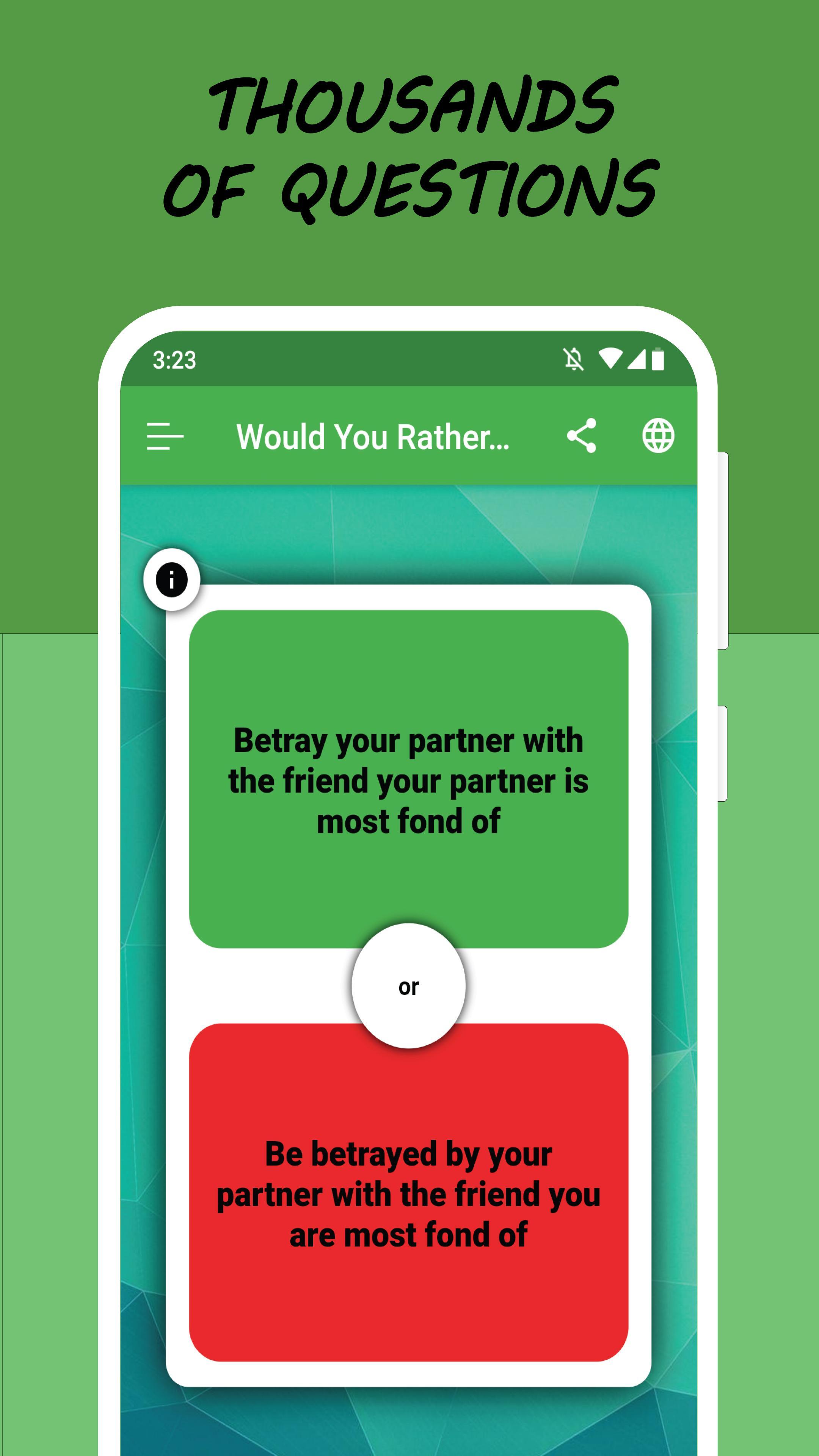 Would You Rather Dirty Version Choices For Adults For Android Apk Download - the most gross would you rather roblox would you rather