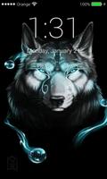 Wolf Lock screen Passcode Neon Ekran Görüntüsü 3