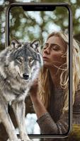 Selfie With Wolf - Wolf Wallpapers Affiche