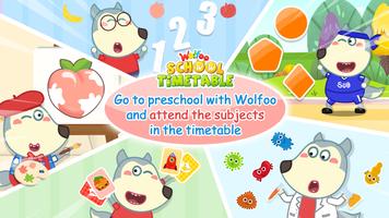 Wolfoo Study: School Timetable पोस्टर
