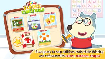 Wolfoo Study: School Timetable स्क्रीनशॉट 1