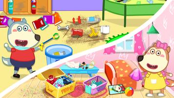 Wolfoo House Cleanup Life تصوير الشاشة 1