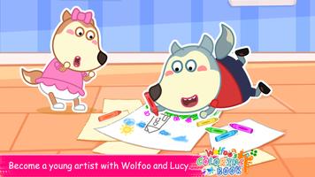 Wolfoo's Coloring Book الملصق