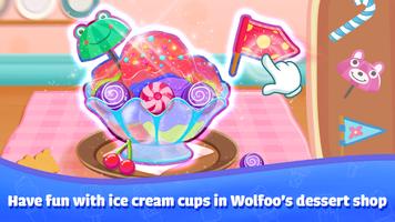 Wolfoo Ice Cream Shop: Dessert Affiche