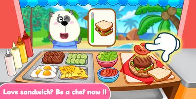 Wolfoo Cooking Game - Sandwich Affiche