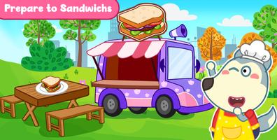 Wolfoo Cooking Game - Sandwich capture d'écran 2