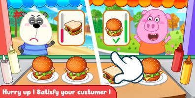 Wolfoo Cooking Game - Sandwich capture d'écran 3