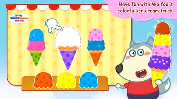 Wolfoo Shape Color and Size الملصق