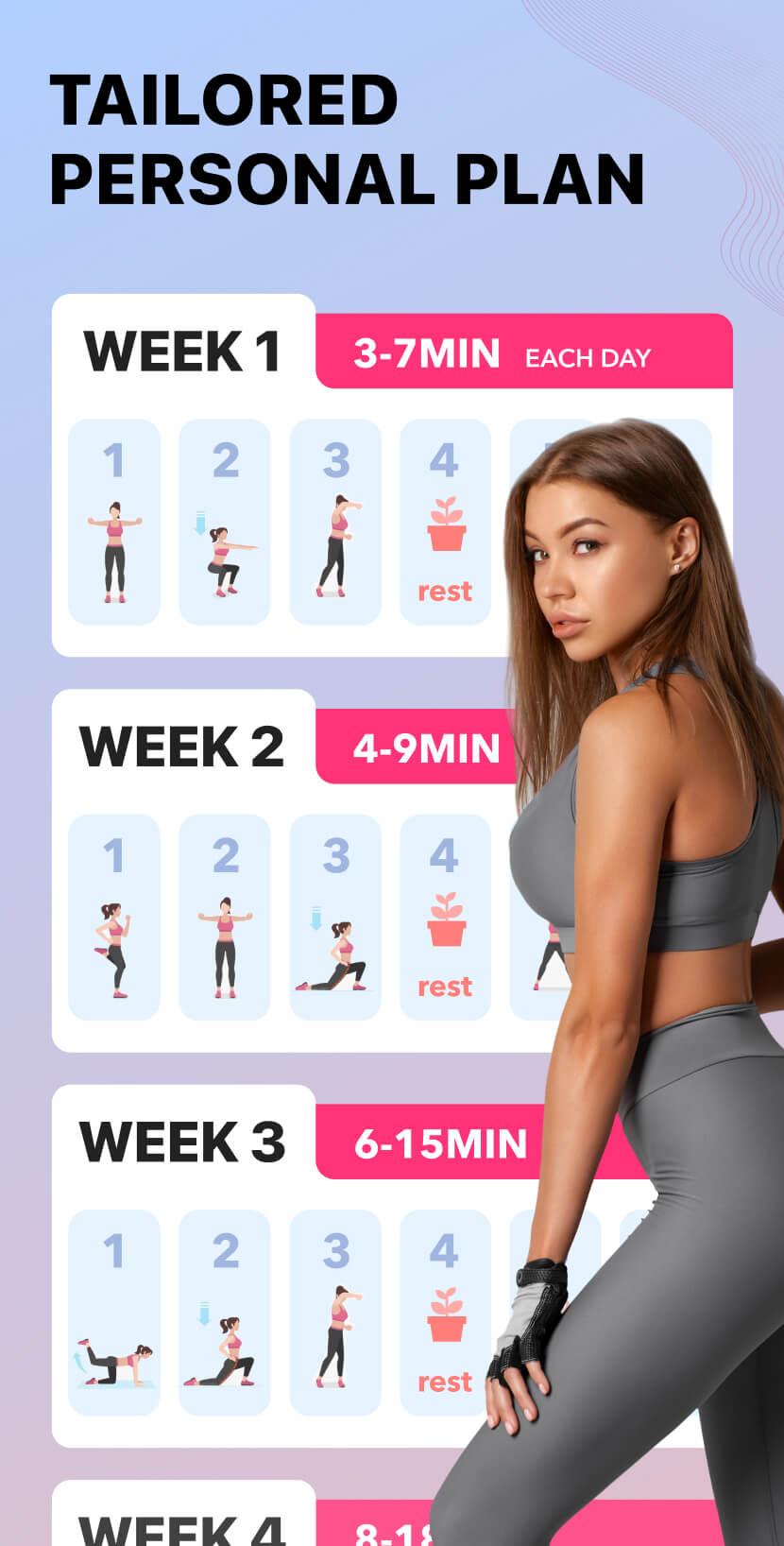 Women's fitness at home for Android - Download