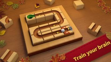 Wood Roll Ball: Unblock Puzzle poster