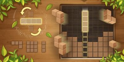 Wood block game - block puzzle اسکرین شاٹ 2