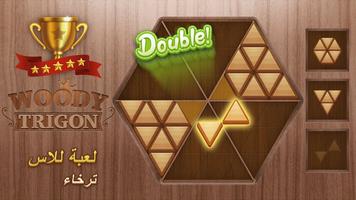 Woody Trigon لعبة ألغاز خشبية الملصق
