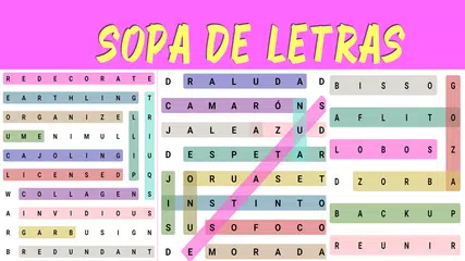Descargar APK de Sopa de letras sin internet - ingles gratis